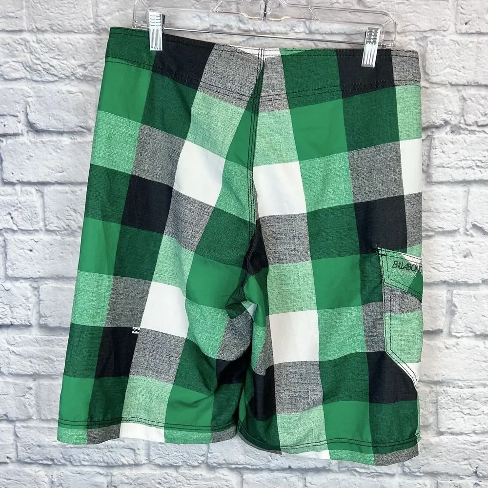 Billabong Platinum Men Water Boardshorts Px4‎ Hydrostretch Check Squares Size 32